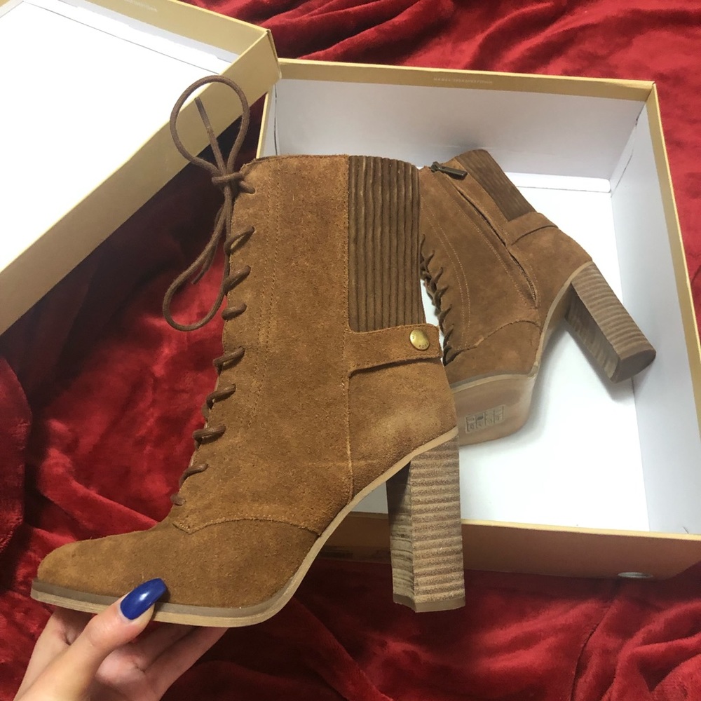 Michael Kors Carrigan Bootie in Brown Suede